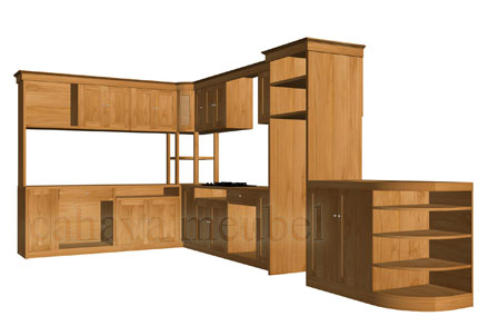 baku dalam bahan produksi proses Minimalis Kitchen Jati Jepara  Cahaya Kayu MInimalis  Set Modern Mebel