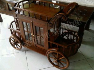 Trolley Kayu Jati Jepara