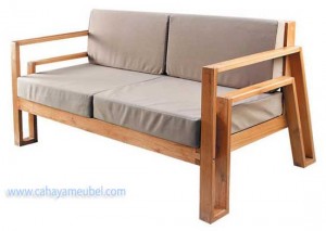 Bangku Sofa Minimalis Modern Jati