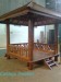 Gazebo Minimalis Kayu Kelapa Atap Sirap