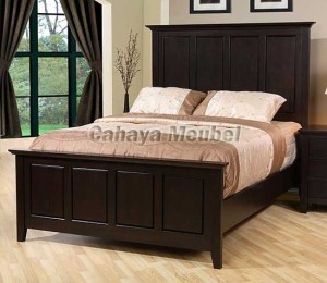 Tempat Tidur Minimalis Modern Jati