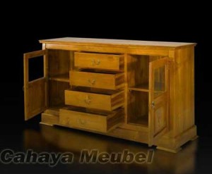 Bufet Minimalis Furniture Jati Jepara