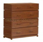 Drawer Minimalis Modern Jati