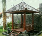 Gazebo Minimalis Kayu Kelapa Terbaru