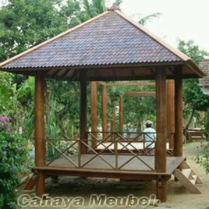 Jual Online Gazebo Kayu Kelapa