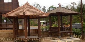 Jual Online Gazebo Kayu Kelapa