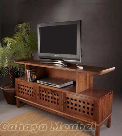 Rak Tv Klasik Modern Kayu Jati Bufet Tv Modern Cahaya Mebel Jepara