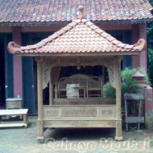 Gazebo Klasik Ukir Kayu Jati Jepara