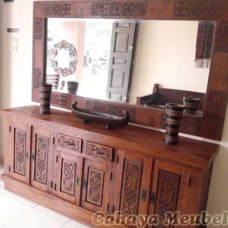 Set Bufet Hias Ruang Tamu Jati Jepara Cahaya Mebel Set Bufet Hias Ruang Tamu Jati Jepara