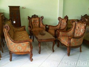 Kursi Tamu Sofa Anggur Kayu Jati