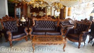 Set Kursi Tamu Sofa Ukir Kayu Jati Jepara