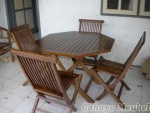 Set Kursi Lipat Kayu Jati