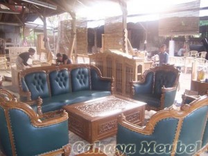 Sofa Tamu Inggris Kayu Jati Mebel Ukir jepara