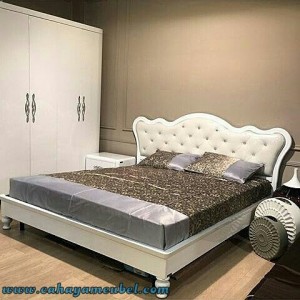 Set Tempat Tidur Minimalis Modern Duco Putih