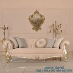 Sofa Santai Klasik Mewah Silver