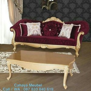 Sofa Ruang Tamu Klasik  Mewah Cahaya Mebel Jepara