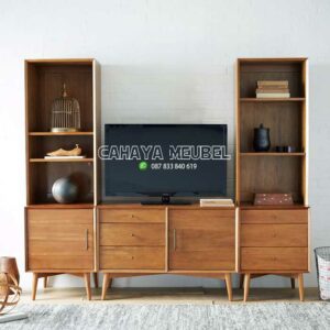 Lemari Tv Kayu Minimalis Modern